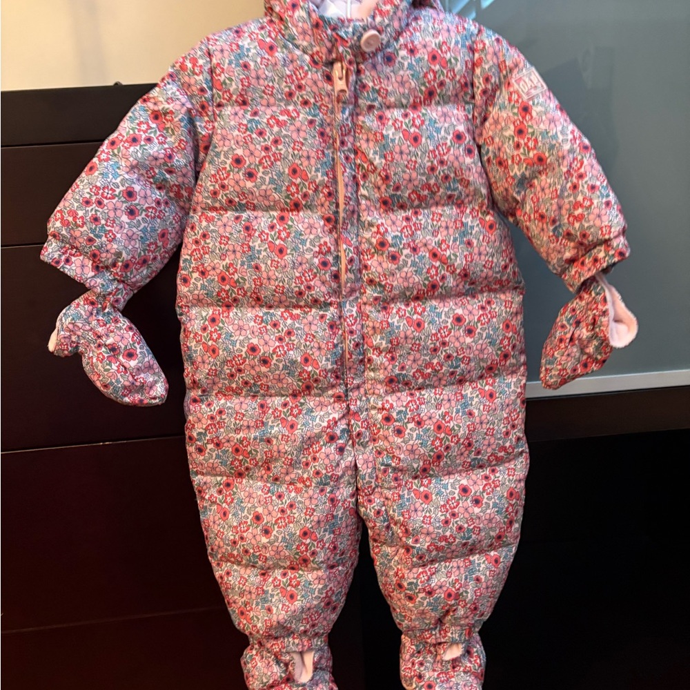 GAP Floral Pink Kids Footie One Piece